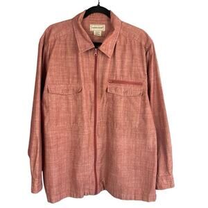 Scandia Woods Maroon Cotton Blend Mens Jacket Size XL